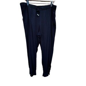 Stylus Joggers XL Black Zip Ankle Pull On Drawstring Waist Pockets